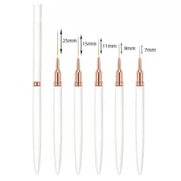 Nail Brush Pen 5pcs/set Nail Art Liner Brushes Set Elongated Striping Drawing Professional