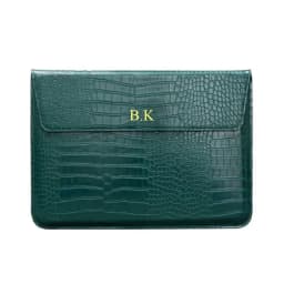 Unisex Custom Letter Envelope Leather Laptop Sleeve for MacBook Air 13 Retina 13.3 14 15 Free Personalization Macbook Case Pouch