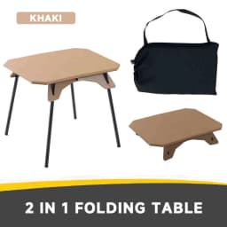 WESTTUNE Outdoor Camping Table Ultralight Dual Purpose Table Portable Adjustable Folding Table for Camping Picnic BBQ Fishing