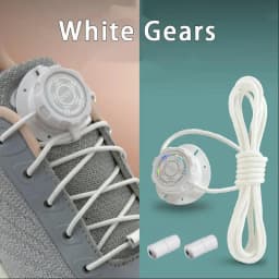 Upgraded No‑Tie Automatic Sneaker Laces Thick Rope Shoelaces with Swivel Metal Capsule Buckles Easy Installation