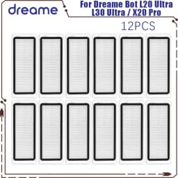 Dreame Bot L20 Ultra / L30 Ultra / X20 Pro Supplies Accessories Main Side Brush Mop Cloths Hepa Filter Dust Bags Parts