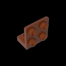 MOC PARTS GDS-642 ANGULAR PLATE 1.5 BOT. 1X2 2/2 compatible with lego 99207 children's toys Assembles Building Blocks Technical