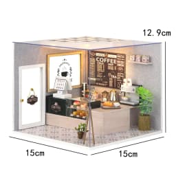 DIY Book Nook Kit Wooden Doll House 3D Puzzle Assembly Toy Home Bookend Bookshelf Insert With Furniture Toys For Christmas Gift