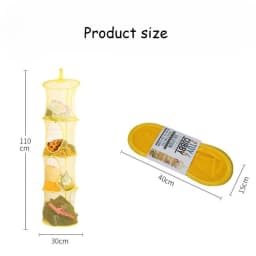 Foldable Plush Animal Storage Net 4 Compartments Hanging Mesh Toy Storage Hammock for Kids Room Toys Gloves Hats Socks