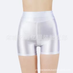 Shiny Glossy Smooth Shorts Plus Size Sexy Yoga Fitness Hot Slim Fashion Women Shorts 2025 New Fashion Sweet Oiliness ELS1