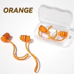 Swimming Earplugs with Rope for Easy Attachment and to Prevent Loss. Three-Layer Sound Insulation. Soft Silicone Earplugs.