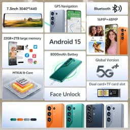 K-Touch Cheap C26 Ultra 7.3HD Mobile Phones 22G+2TB Smartphone 8000mAh Cell Phone 5G Dual SIM Android 15 16+48MP Camera Cellphones