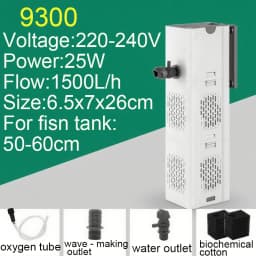 Aquarium Filter Pump Fish Tank Submersible Silent Air Oxygen Aerator Internal Water Pump Aquarium Air Pump Wave Maker 220v