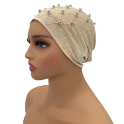Muslim Inner Hijabs Islam Under Scarf Cap Stretchy Headscarf Bonnet Turbante Mujer Rhinestone Head Wraps for Ramadan Women