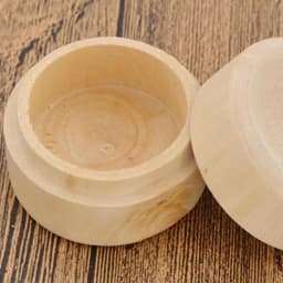 Ring Storage Case Jewelry Box Mini Round Solid Wood Ring Case for Female Jewelry Organizer