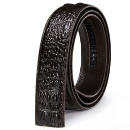 3.5cm Men's Belt without Buckle High Quality Cowskin Genuine Leather Belt no Buckle Automatic Leather Replacement Belt for Mens