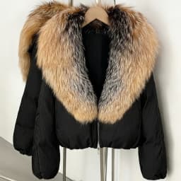 OFTBUY 90% White Duck Down Coat Luxury Winter Puffer Jacket Women Female Real Natural Fox Raccoon Fur Thick Warm Parkas