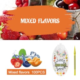 100pcs Mixed Fruit Flavor Capsule Mint Beads Ice Pops Cigarette Filter Brush Ball for Smoking Accessories DIY Tobacco Holder