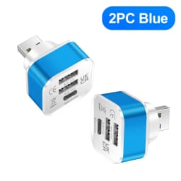 3 IN 1 USB Type C Adapter OTG USB A Male to 2 USB A 1 Type C Female HUB Converter USB Type C Charging Data Transfer Adaptador
