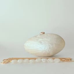 Oval Marble Beige Shell Acrylic Luxury Elegant Lady Evening Bag Cute Handbag Wedding Lady Girl Female Mini Purse
