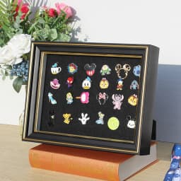 Hollow Shadow Box Frame for Badges Medals Brooches Keepsakes Wall Mountable Display Case with Storage Stylish