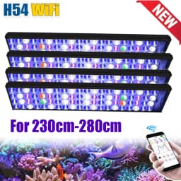PopBloom H54 WiFI App Control Phone Control Full Spectrum Marine LED Aquarium Light for Coral Reef Fish Tank,Saltwater Lighting