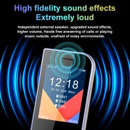 Ultra Slim Mini Size Cute Pocket Mobile Phone Big Screen Triple SIM SOS Call Speed Dial Large Button New Disign Elderly Phone