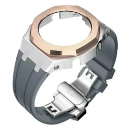 Mod Kit For Casioak GMAS2100 Stainless Steel metal Case Rubber Strap for Mod Kit GMA-S2100 4thGen Replacement shoc K Accessories