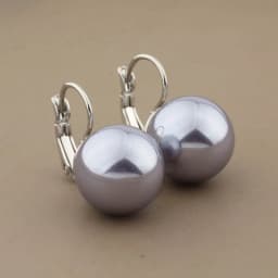 Classic 585 Rose Gold Color Dangle Earrings For Women Bride Wedding14mm Round Pearl Elegant Korean Fashion Jewelry Gift New