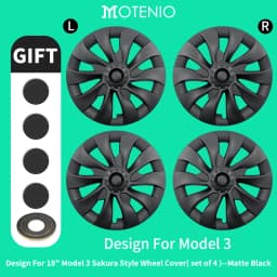 4PCS Design For TESLA Model 3 2017-2023 18 Inch Arachnid Style Wheel Cover Hubcaps Cap Only For Model 3 Wheel Cover Accessories