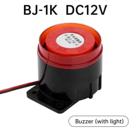 Mini Sound Alarm Siren Horn for Alarm System 12 24V 220V Buzzer High Decibel Sound and Light Alarm Anti-theft Horn Electronic