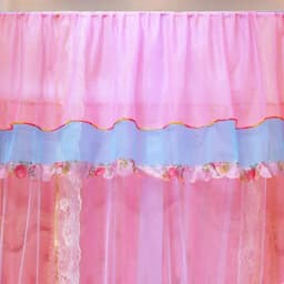 2025 New Palace Double-Layer Contrasting Mosquito Net Girl Style Encrypted Triple Door Soft Mesh Floor Bed Canopy with Folds