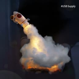 3D Printed Rocket Lamp LED Colorful Clouds Astronaut Lamp With USB Rechargeable Kids Home Decoration Night Light Creative Gift