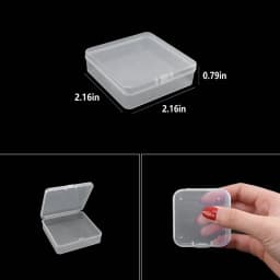 Plastic Organizer Box Storage Container Jewelry Box with Adjustable Dividers for Beads Art DIY Crafts Jewelry Fishing Tackles