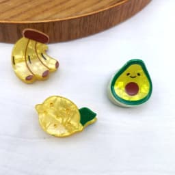 1/2/4 PCS Fruit Acetate Hairpin Cute Little Grab Strawberry Lemon Cherry Grape Bangs Broken Hairpin Top Clip Hair Accessories