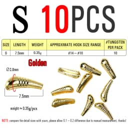 ICERIO 10PCS Fast Sinking Nymphs Scud Fishing Fly Tungsten Heavy Body Jig Hook Back Bead Fly Tying Material Accessories