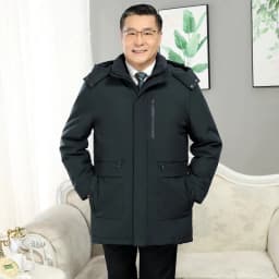 Windbreaker Men's Down Coats And Parkas Winter Jacket Man White Goose Down Jacket Puffer Jackets Padding Detachable Inner HXY196