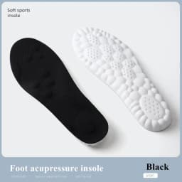 Latex Insoles for Shoes Orthopedic Soft Massage Thicken Sports Shock Absorption Pads Breathable Sweat Winter Warm Thermal Pad