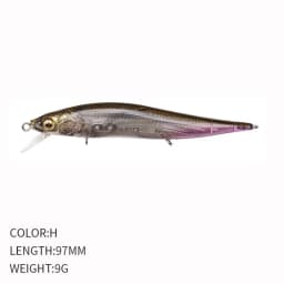 Mini Floating Minnow Fishing Lures with Noise Ball 97mm 9g Crankbait Wobblers Swimbait Artificial Hard Baits Bass Sea Fishing