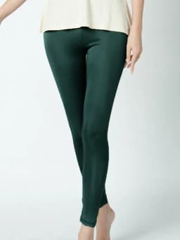 SuyaDream Women Silk Leggings Solid Slim Ankle-length Tights Anti Emptied Bottoming Pants 2022 Spring Summer Bottoms