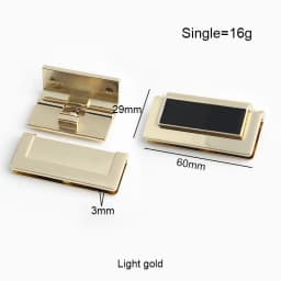 1-5-20Sets Metal Bag Locks For Handbag Shoulder Purse Magnetic Lock Turn Twist Lock Decor Clasp DIY Sewing Hardware Accessories