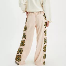 Vintage Women Side Striped Track Pants Y2K Drawstring Elastic Waist Wide Leg Sweatpants Pockets Casual Loose Parachute Pants