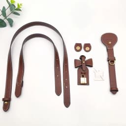 DIY Crochet Bag Making Kit Bag Base Bottom with Handle Extension Shoulder Straps Hardware Accessories for Knitting Tote Handbag