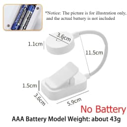 Led Table Lamp USB Rechargeable Night Light With Folding Clamp Study Stand Read Lamp Touch 3 Modes Dimming Eye Protection Light