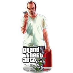 Gta 5 Game Acrylic Figure Display Stand Model Plate Double Sided Cartoon Design Wholesale Friends Girl Gift Ornaments Keychain