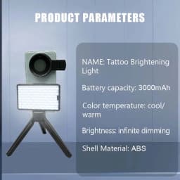 Professional Tattoo Fill Light with 120 LED Beads Reduce Reflected Light of Tattoos 52mm CPL Lens Filter Compatible Any Phone