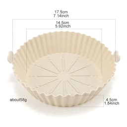 Air Fryer Baking Tray Reusable Silicone Baking Basket Grill Pan Food-Grade Safe Non-Stick Fryers Ovens Microwave Oven