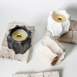 Nordic-Style Wavy Edge Concrete Aromatherapy Candle Cup Mold Artistic Candle Holder Home Decor Ornament Plaster Flower Pot Mold