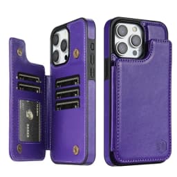 Wallet RFID Blocking Layer Protect Anti-Theft Magnetic Leather Case For iPhone 16e 16 Pro Max 15 Plus 14 13 12 11 SE2 XS XR 8 7