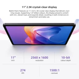 Global Version Xiaomi Redmi Pad 2 Tablets 128GB/256GB 11" 2.5K 90Hz Display MTK Helio G100-Ultra 9000mAh Battery Dolby Atmos
