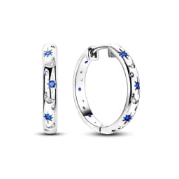 925 Sterling Silver Gold Color Circular Hoop Earrings Golden Earring Fit Original Charms Diy Fine Jewelry For Fashion Women