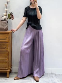 Miyake Pleated Wide Leg Pants Women's Spring Summer Autumn Korean Fashion Harem Drape Straight Casual Trousers