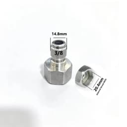 Pressure Washer Swivel Adapter 3/8 Quick Plug Set for Karcher Hose to 3/8 Quick Connect 5000 PSI