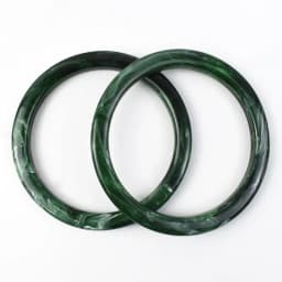 2/4Pcs 9cm Amber Plastic Bag Handle Acrylic O Ring Purse Frame Women Handbag Woven-bag Replace Handles DIY Bags Accessories