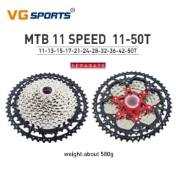 VG SPORTS MTB Cassette 8 9 10 11 12 Speed 40T 42T 46T 50T 52T Mountain Bike Cassette Separate Cassete Freewheel Bracket Sprocket